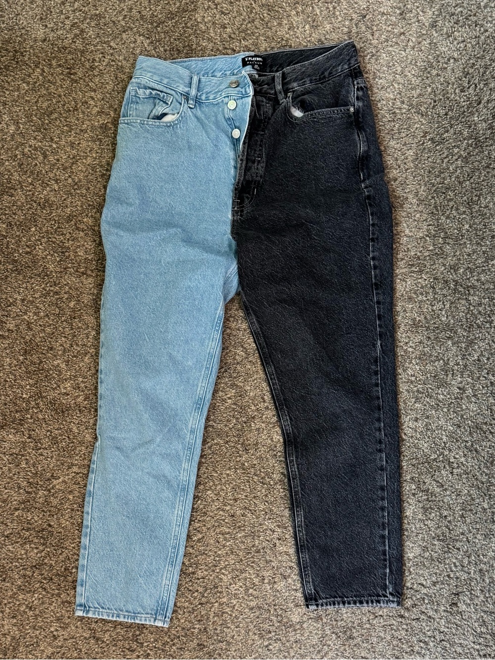 Playboy Two-Tone High-Waist jeans